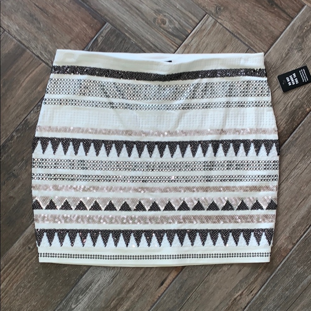 Sequin mini shirt